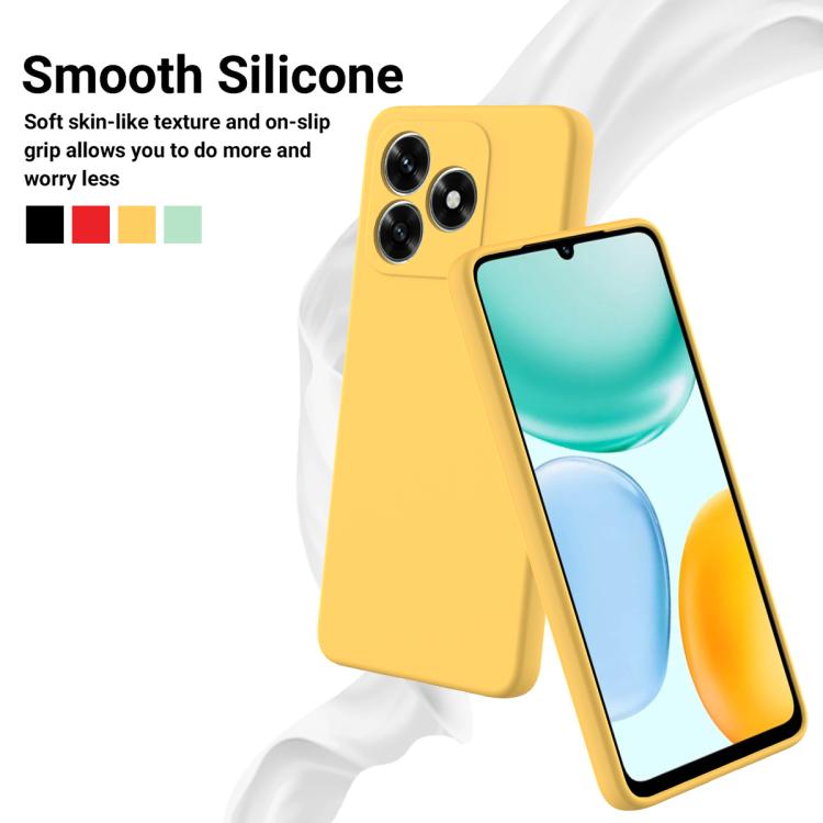 For Honor X5d 4G / X5d Plus 4G Solid Color Liquid Silicone Dropproof Full Coverage Phone Case