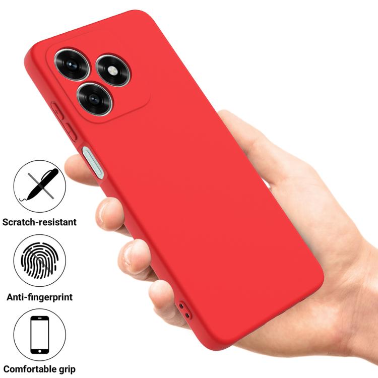 For Honor X5d 4G / X5d Plus 4G Solid Color Liquid Silicone Dropproof Full Coverage Phone Case