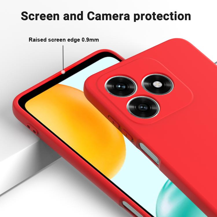 For Honor X5d 4G / X5d Plus 4G Solid Color Liquid Silicone Dropproof Full Coverage Phone Case