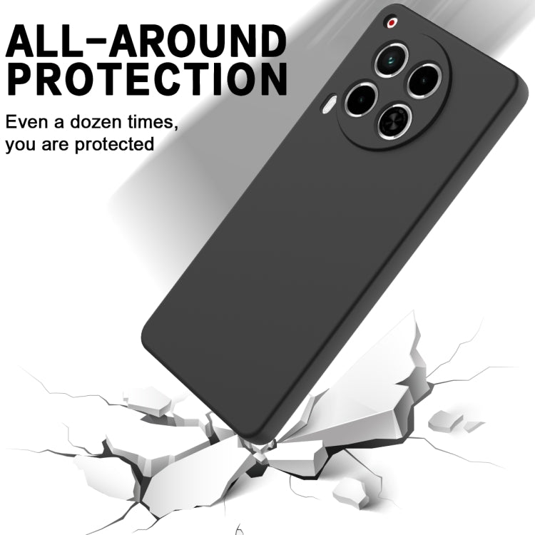 For Tecno Camon 30 4G Solid Color Liquid Silicone Dropproof Full Coverage Phone Case