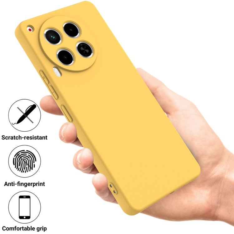 For Tecno Camon 30 4G Solid Color Liquid Silicone Dropproof Full Coverage Phone Case