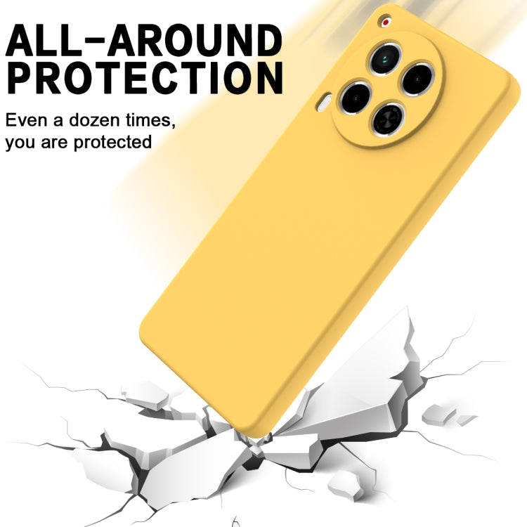 For Tecno Camon 30 4G Solid Color Liquid Silicone Dropproof Full Coverage Phone Case
