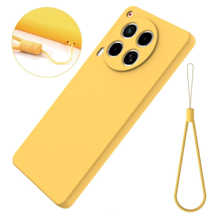 For Tecno Camon 30 4G Solid Color Liquid Silicone Dropproof Full Coverage Phone Case