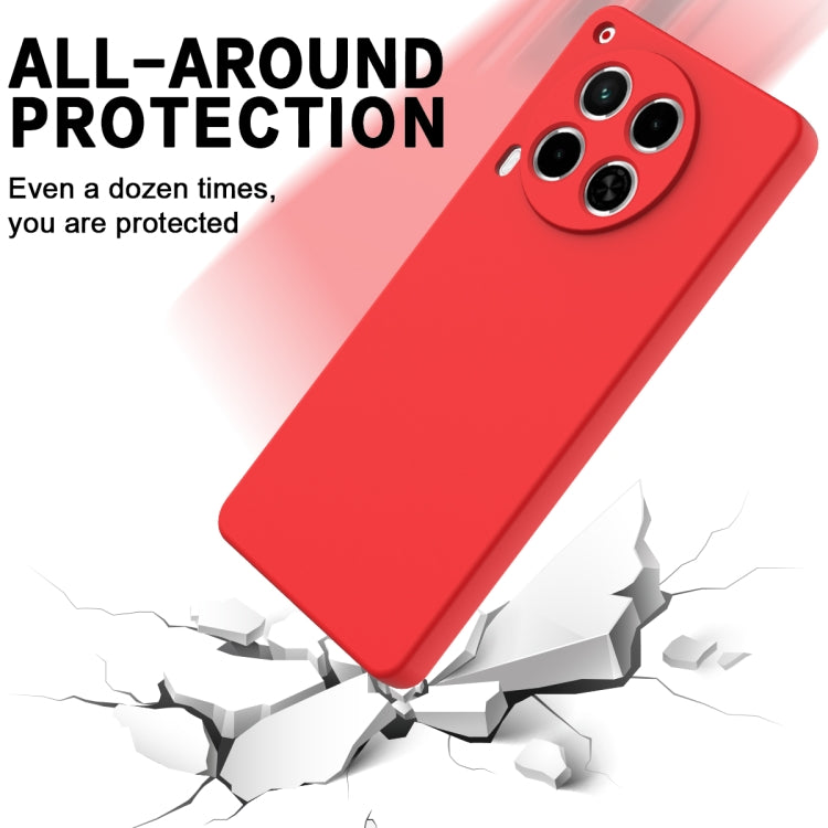 For Tecno Camon 30 4G Solid Color Liquid Silicone Dropproof Full Coverage Phone Case