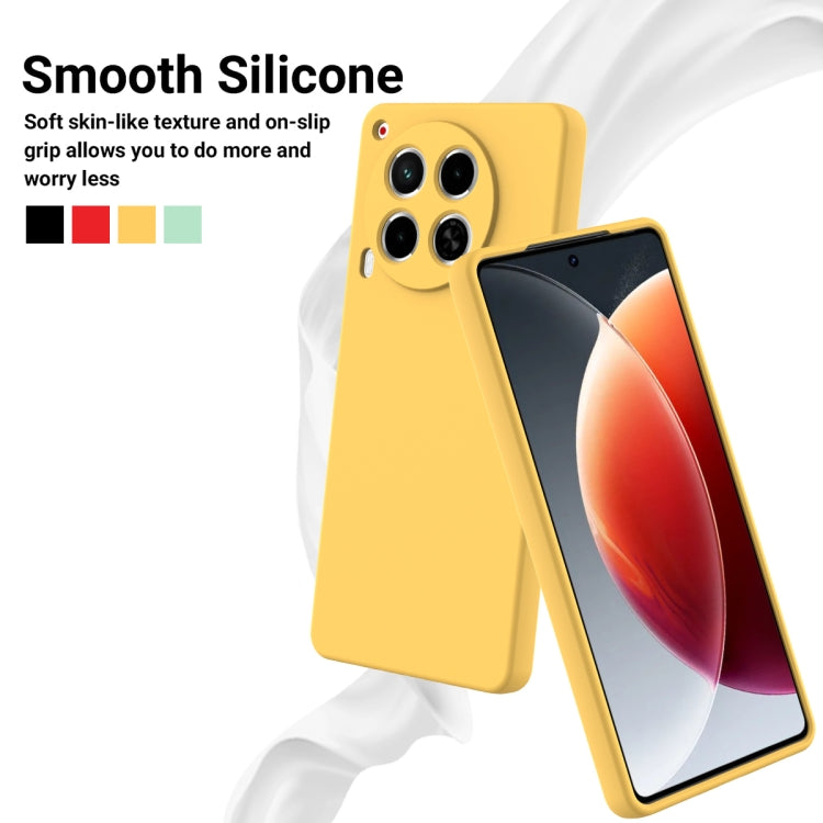 For Tecno Camon 30 5G Solid Color Liquid Silicone Dropproof Full Coverage Phone Case