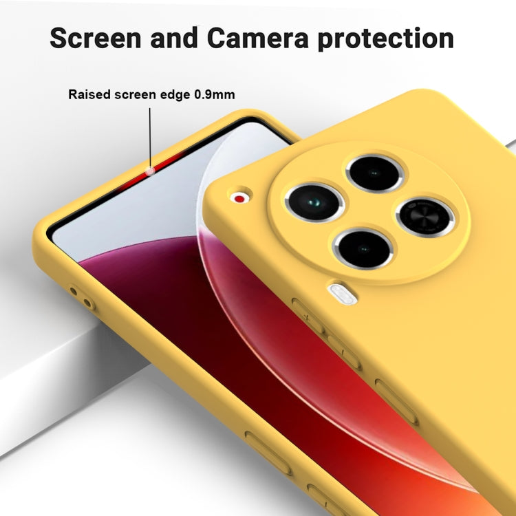 For Tecno Camon 30 5G Solid Color Liquid Silicone Dropproof Full Coverage Phone Case