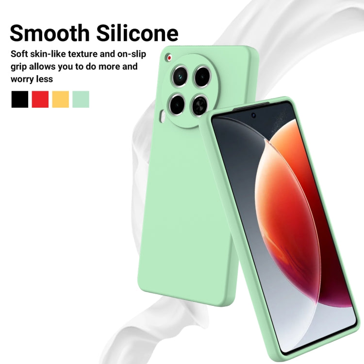 For Tecno Camon 30 5G Solid Color Liquid Silicone Dropproof Full Coverage Phone Case