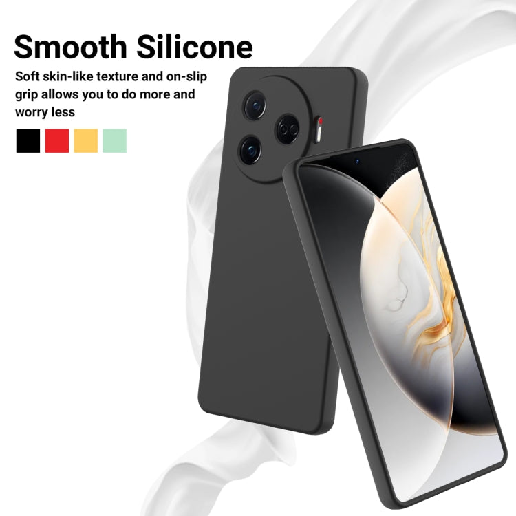 For Tecno Camon 30 Pro 5G Solid Color Liquid Silicone Dropproof Full Coverage Phone Case
