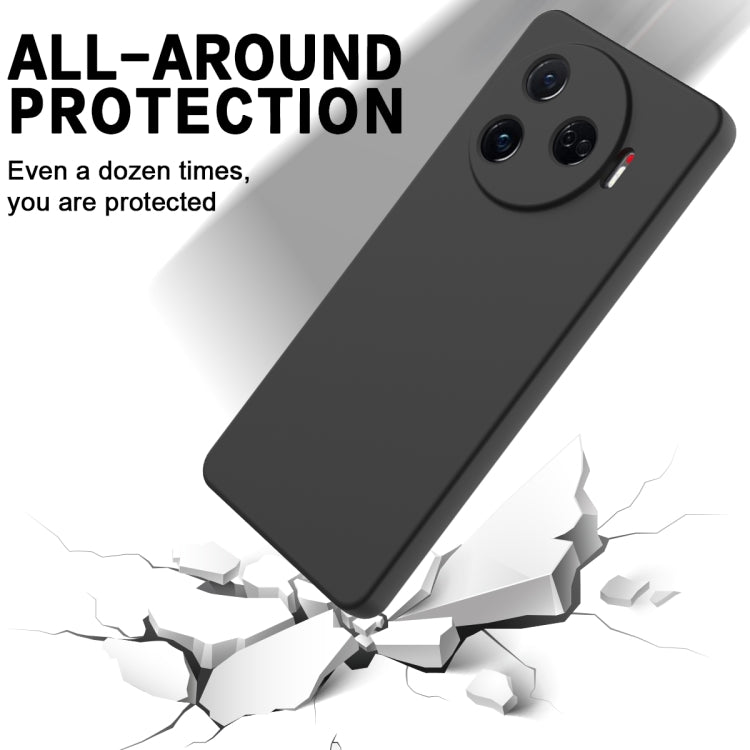 For Tecno Camon 30 Pro 5G Solid Color Liquid Silicone Dropproof Full Coverage Phone Case