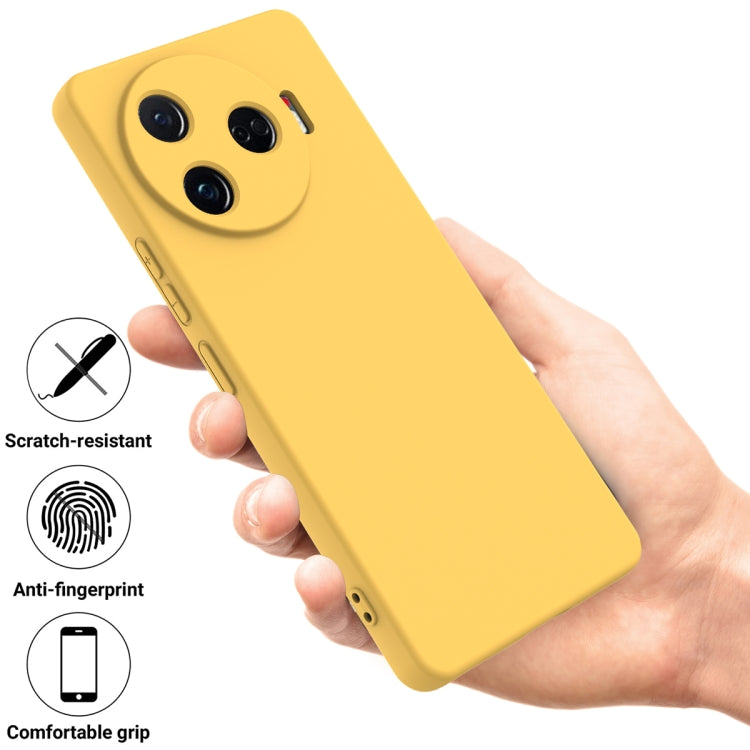 For Tecno Camon 30 Pro 5G Solid Color Liquid Silicone Dropproof Full Coverage Phone Case