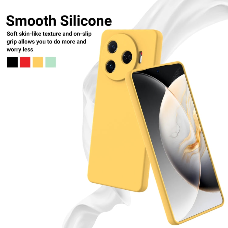 For Tecno Camon 30 Pro 5G Solid Color Liquid Silicone Dropproof Full Coverage Phone Case