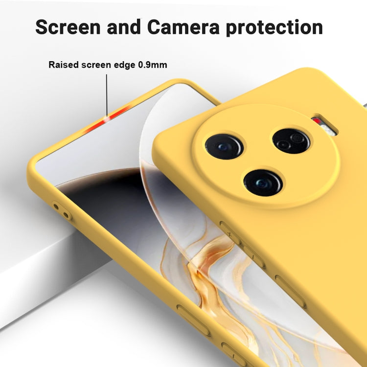 For Tecno Camon 30 Pro 5G Solid Color Liquid Silicone Dropproof Full Coverage Phone Case