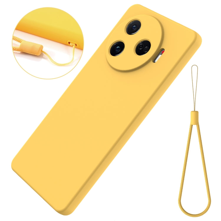 For Tecno Camon 30 Pro 5G Solid Color Liquid Silicone Dropproof Full Coverage Phone Case