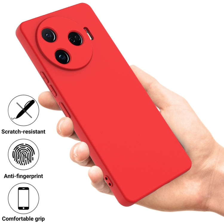 For Tecno Camon 30 Pro 5G Solid Color Liquid Silicone Dropproof Full Coverage Phone Case