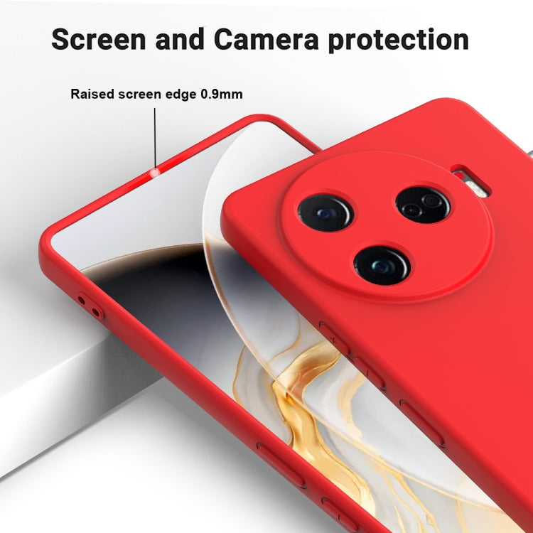 For Tecno Camon 30 Pro 5G Solid Color Liquid Silicone Dropproof Full Coverage Phone Case