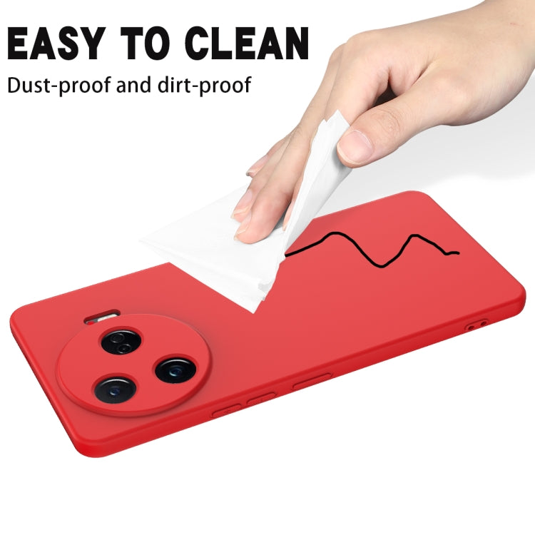 For Tecno Camon 30 Pro 5G Solid Color Liquid Silicone Dropproof Full Coverage Phone Case