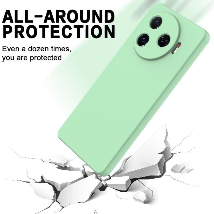 For Tecno Camon 30 Pro 5G Solid Color Liquid Silicone Dropproof Full Coverage Phone Case