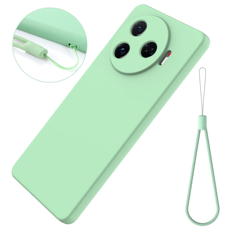 For Tecno Camon 30 Pro 5G Solid Color Liquid Silicone Dropproof Full Coverage Phone Case