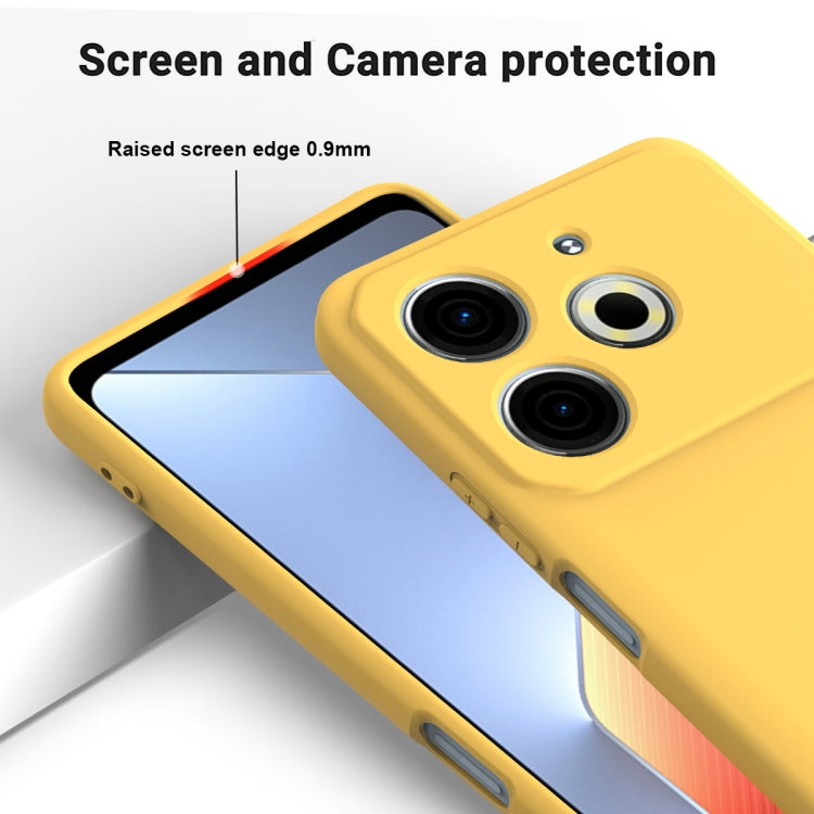 For Tecno Pova 6 Neo 4G Solid Color Liquid Silicone Dropproof Full Coverage Phone Case