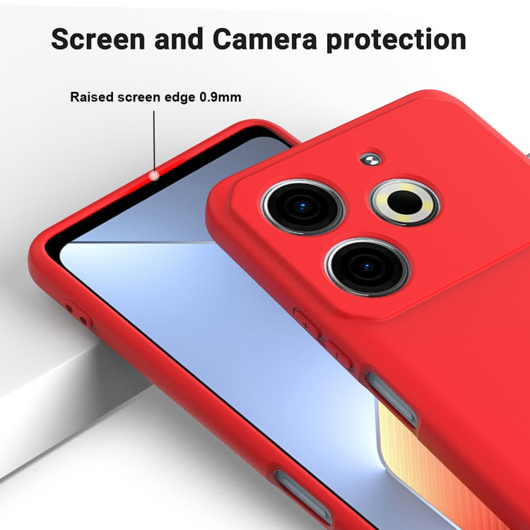 For Tecno Pova 6 Neo 4G Solid Color Liquid Silicone Dropproof Full Coverage Phone Case