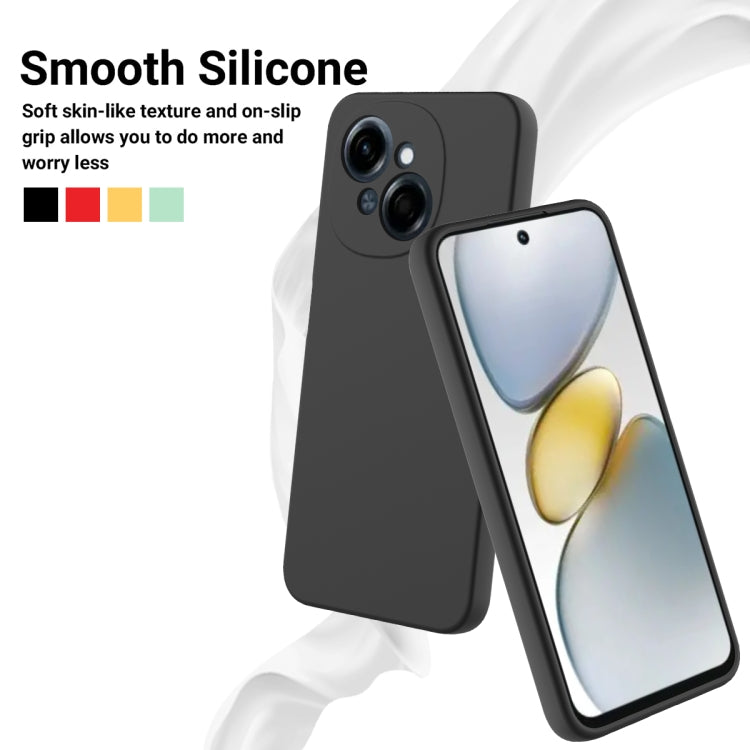 For Tecno Pop 9 4G / Spark Go 1 Solid Color Liquid Silicone Dropproof Full Coverage Phone Case