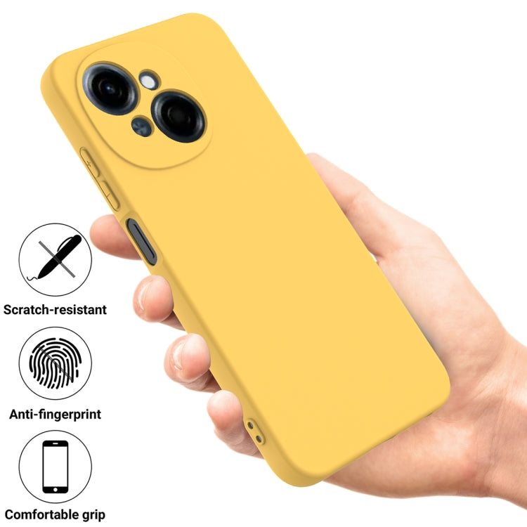 For Tecno Pop 9 4G / Spark Go 1 Solid Color Liquid Silicone Dropproof Full Coverage Phone Case