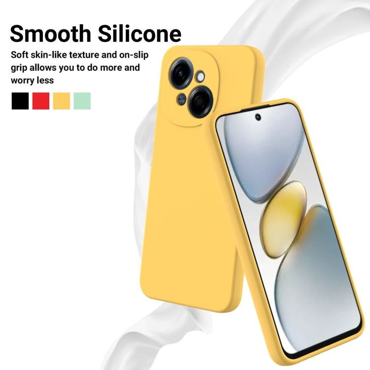 For Tecno Pop 9 4G / Spark Go 1 Solid Color Liquid Silicone Dropproof Full Coverage Phone Case