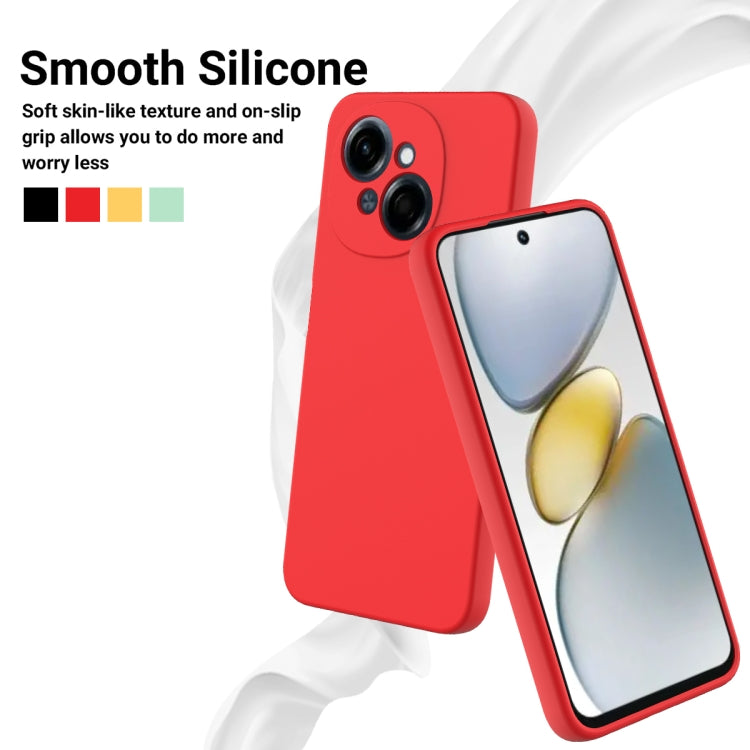 For Tecno Pop 9 4G / Spark Go 1 Solid Color Liquid Silicone Dropproof Full Coverage Phone Case