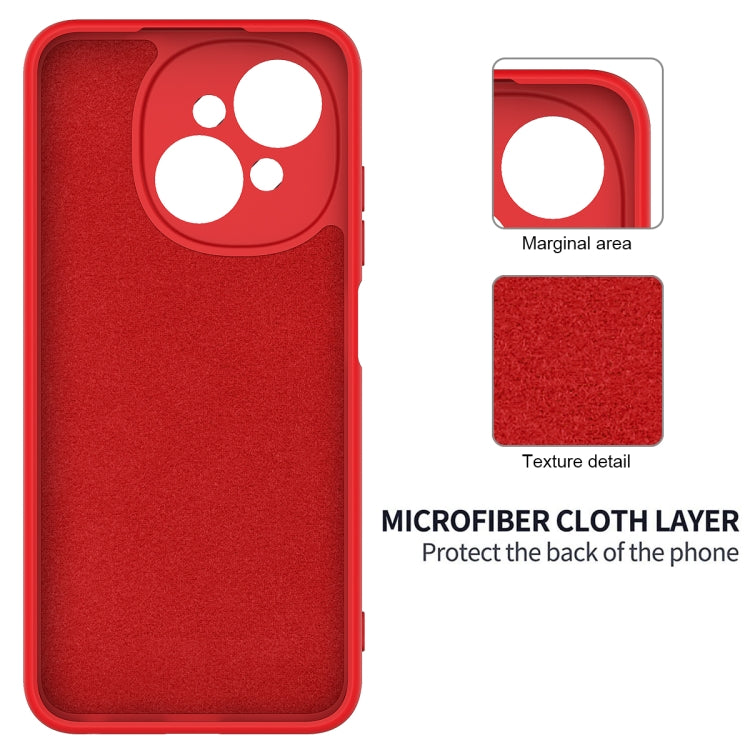 For Tecno Pop 9 4G / Spark Go 1 Solid Color Liquid Silicone Dropproof Full Coverage Phone Case