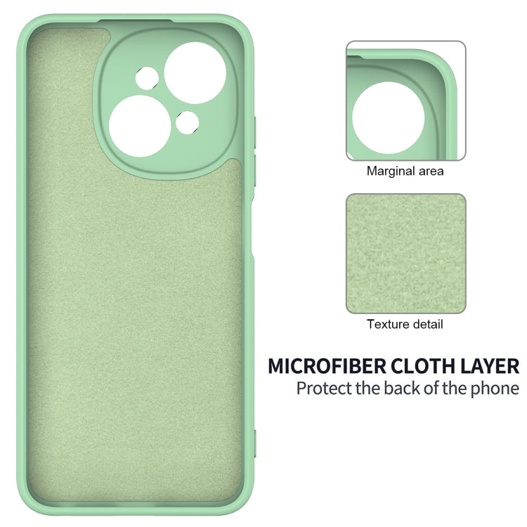 For Tecno Pop 9 4G / Spark Go 1 Solid Color Liquid Silicone Dropproof Full Coverage Phone Case
