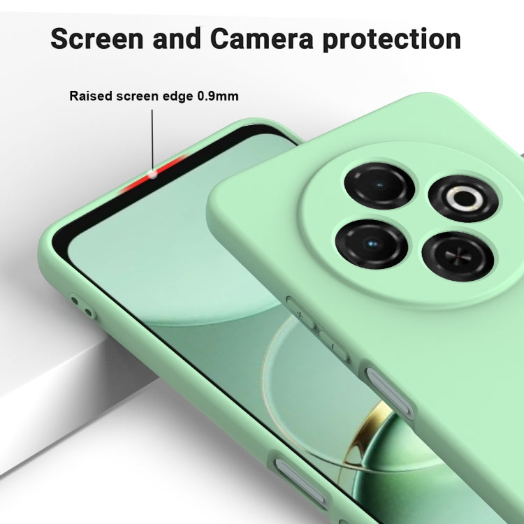 For Tecno Spark 30C 4G Solid Color Liquid Silicone Dropproof Full Coverage Phone Case