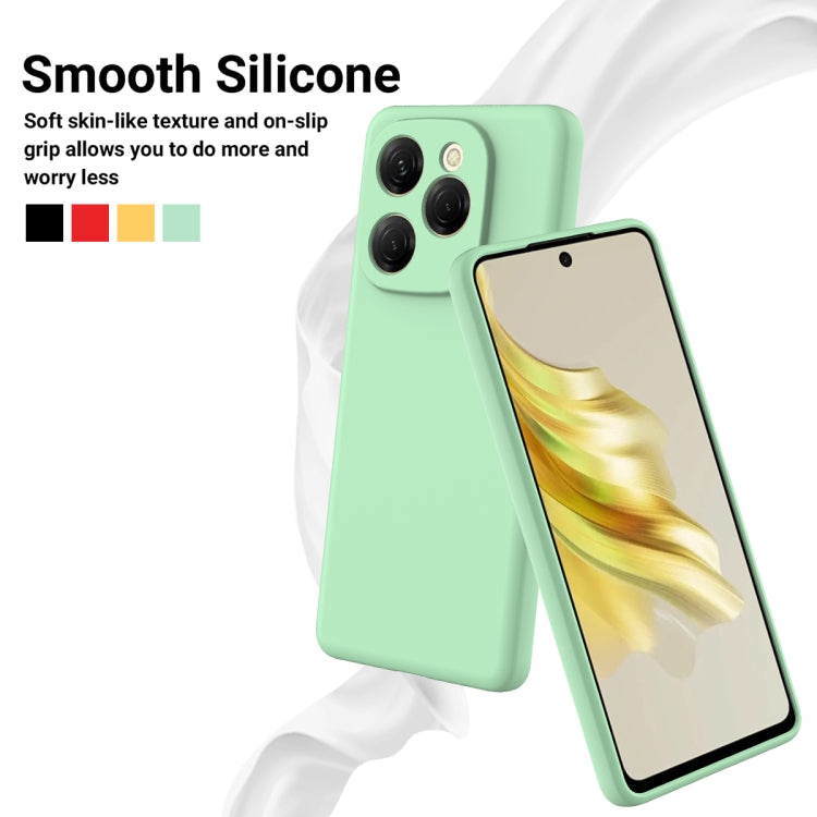 For Tecno Spark 20 Pro 5G Solid Color Liquid Silicone Dropproof Full Coverage Phone Case