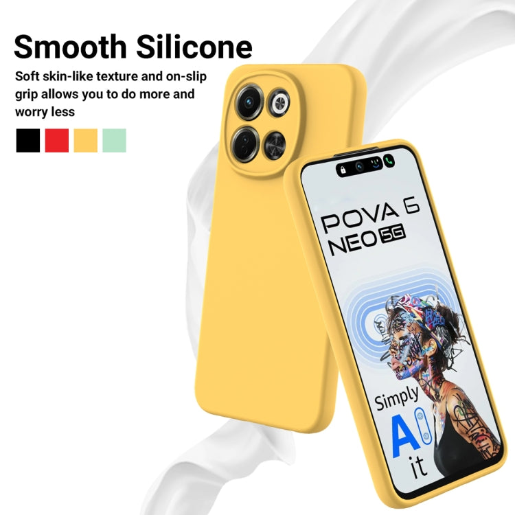For Tecno Spark 30 5G / Pova 6 Neo 5G Solid Color Liquid Silicone Dropproof Full Coverage Phone Case