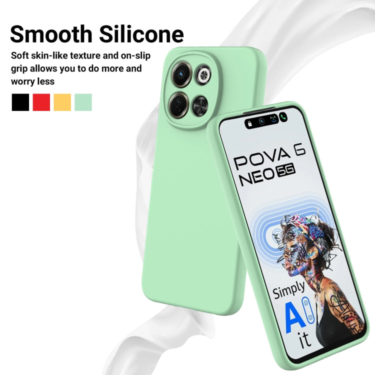 For Tecno Spark 30 5G / Pova 6 Neo 5G Solid Color Liquid Silicone Dropproof Full Coverage Phone Case