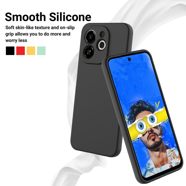 For Tecno Spark 30C 5G / Pop 9 5G Solid Color Liquid Silicone Dropproof Full Coverage Phone Case