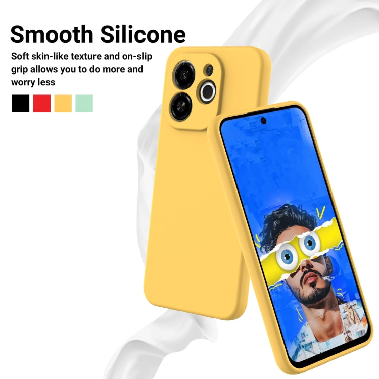 For Tecno Spark 30C 5G / Pop 9 5G Solid Color Liquid Silicone Dropproof Full Coverage Phone Case