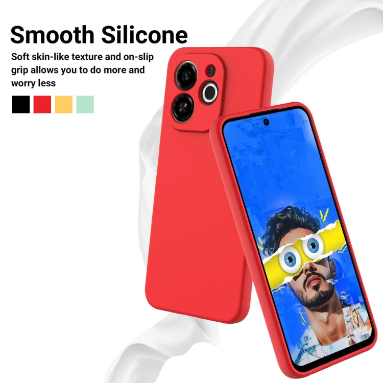 For Tecno Spark 30C 5G / Pop 9 5G Solid Color Liquid Silicone Dropproof Full Coverage Phone Case