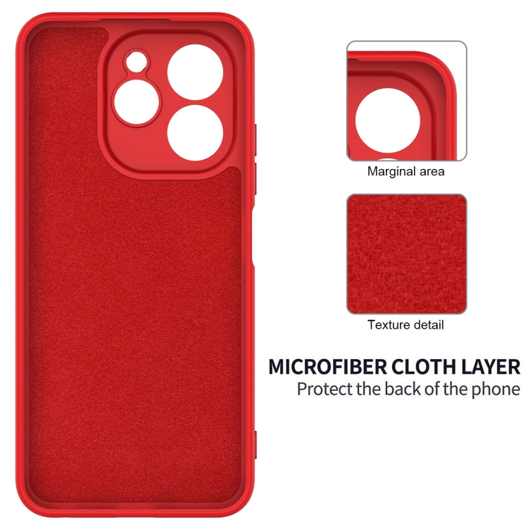 For Tecno Spark 30C 5G / Pop 9 5G Solid Color Liquid Silicone Dropproof Full Coverage Phone Case