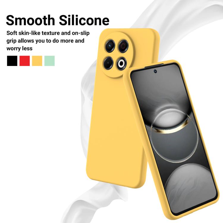 For Tecno Spark 30 Pro 4G Solid Color Liquid Silicone Dropproof Full Coverage Phone Case