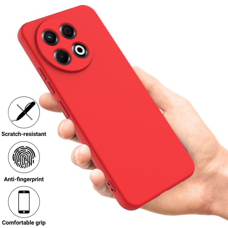 For Tecno Spark 30 Pro 4G Solid Color Liquid Silicone Dropproof Full Coverage Phone Case