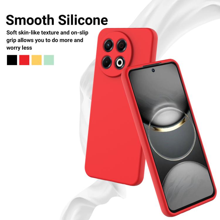 For Tecno Spark 30 Pro 4G Solid Color Liquid Silicone Dropproof Full Coverage Phone Case