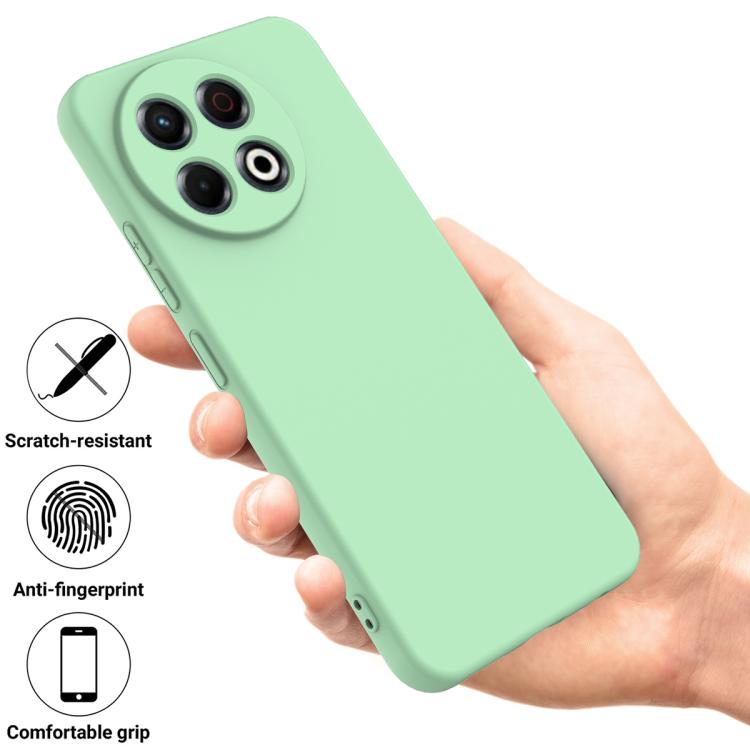 For Tecno Spark 30 Pro 4G Solid Color Liquid Silicone Dropproof Full Coverage Phone Case