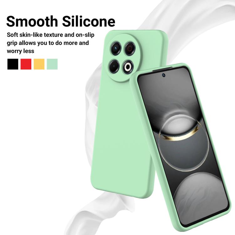 For Tecno Spark 30 Pro 4G Solid Color Liquid Silicone Dropproof Full Coverage Phone Case
