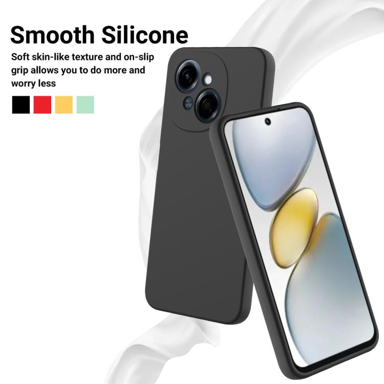 For Tecno Spark Go 2025 Solid Color Liquid Silicone Dropproof Full Coverage Phone Case