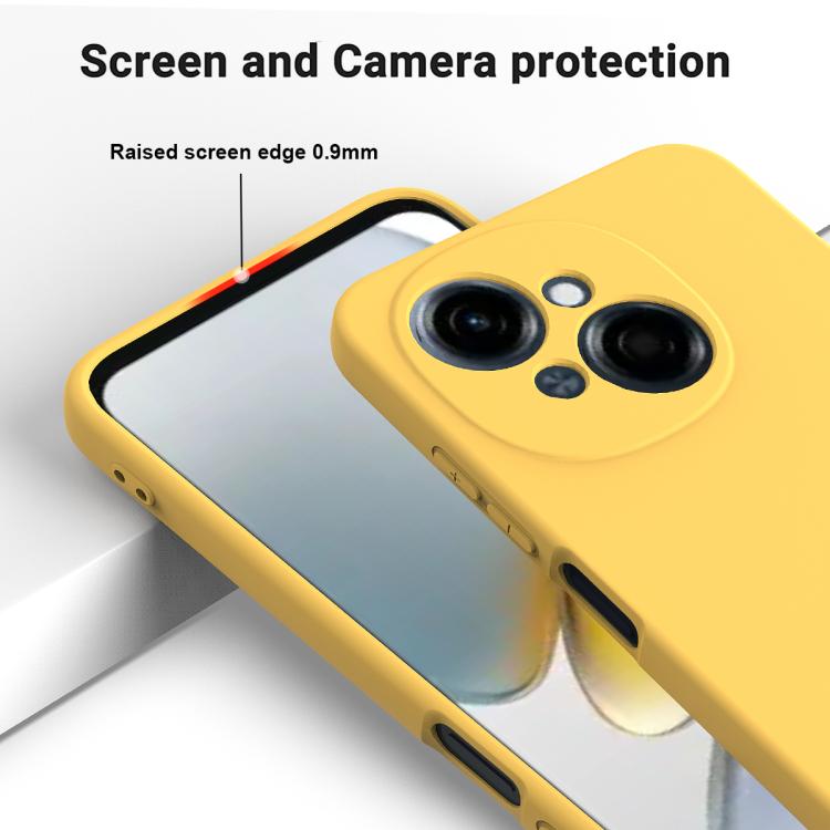 For Tecno Spark Go 2025 Solid Color Liquid Silicone Dropproof Full Coverage Phone Case
