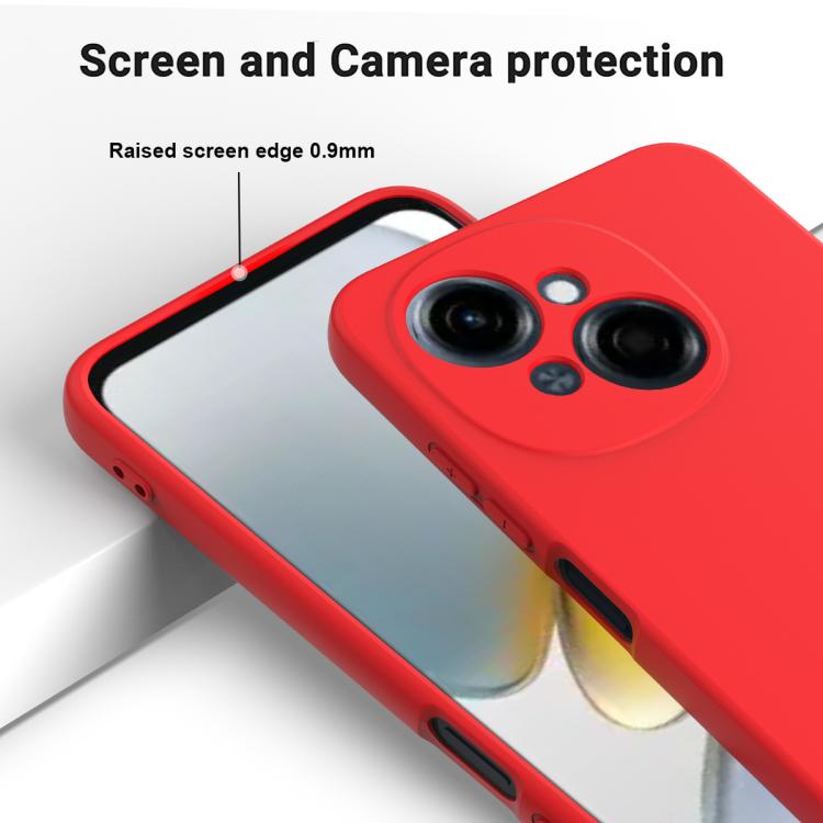 For Tecno Spark Go 2025 Solid Color Liquid Silicone Dropproof Full Coverage Phone Case