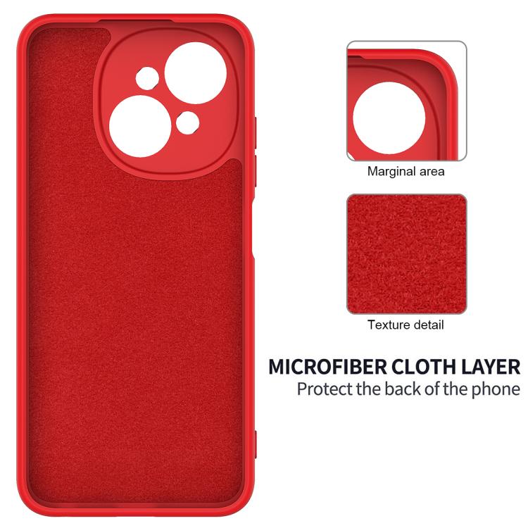 For Tecno Spark Go 2025 Solid Color Liquid Silicone Dropproof Full Coverage Phone Case