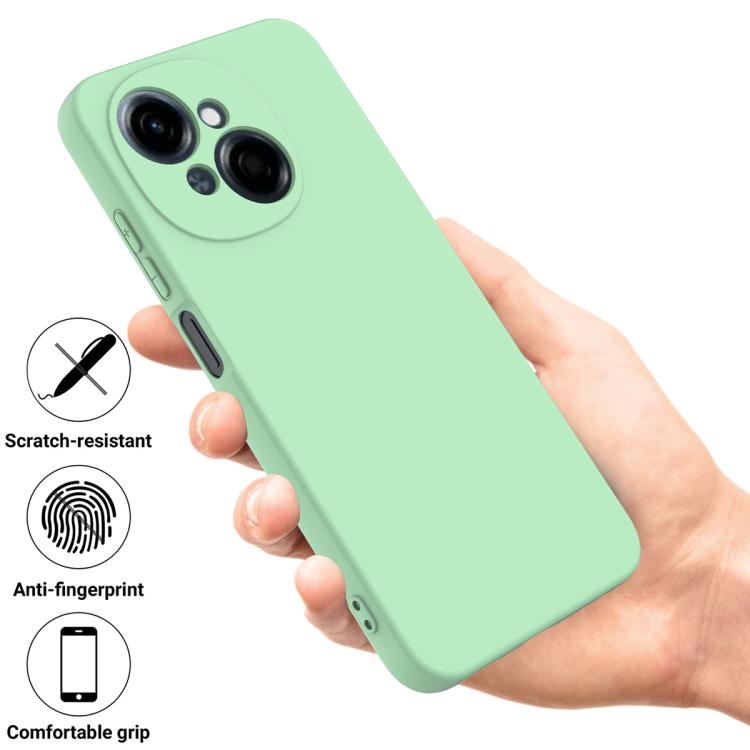 For Tecno Spark Go 2025 Solid Color Liquid Silicone Dropproof Full Coverage Phone Case