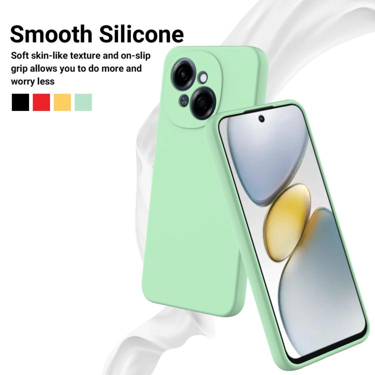 For Tecno Spark Go 2025 Solid Color Liquid Silicone Dropproof Full Coverage Phone Case