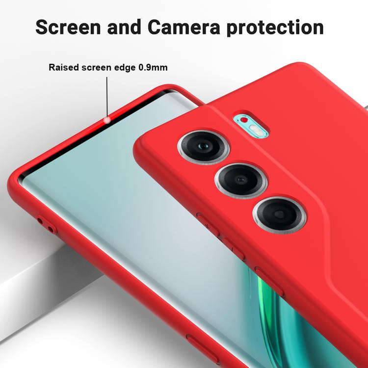 For Tecno Camon 40 4G Solid Color Liquid Silicone Dropproof Full Coverage Phone Case